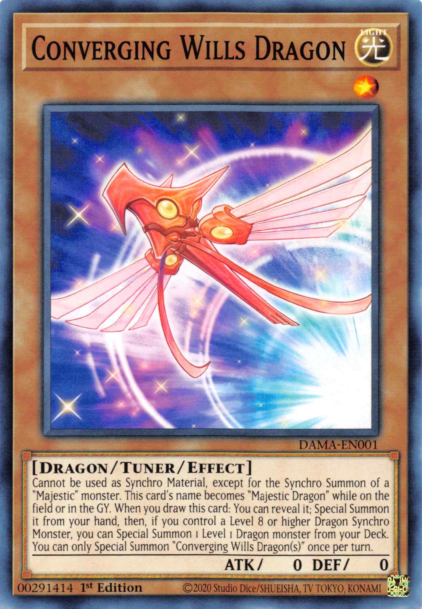 Convergging Wills Dragon [DAMA-EN001] Common | Amazing Games TCG