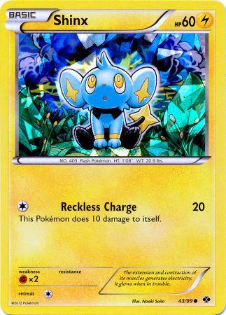 Shinx (43/99) (Cracked Ice Holo) (Blister Exclusive) [Black & White: Next Destinies] | Amazing Games TCG