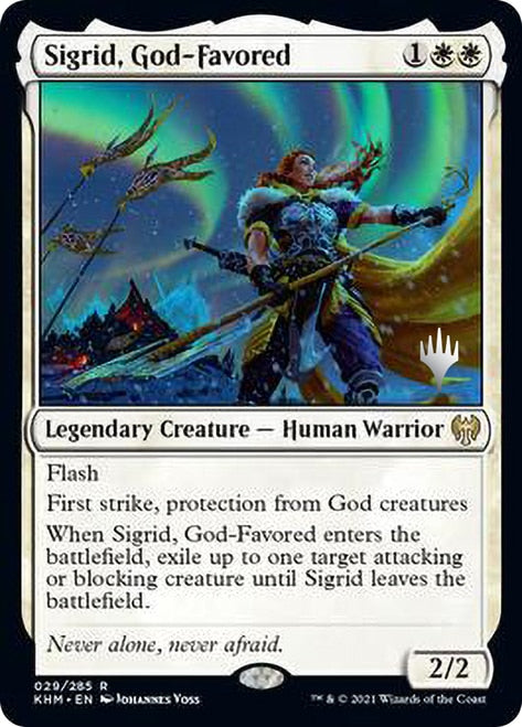 Sigrid, God-Favored [Kaldheim Promo Pack] | Amazing Games TCG