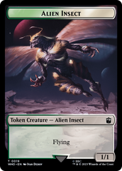 Alien Angel // Alien Insect Double-Sided Token [Doctor Who Tokens] | Amazing Games TCG
