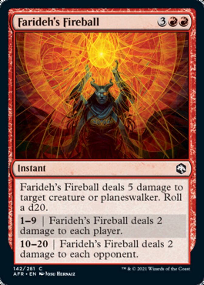 Farideh's Fireball [Dungeons & Dragons: Adventures in the Forgotten Realms] | Amazing Games TCG