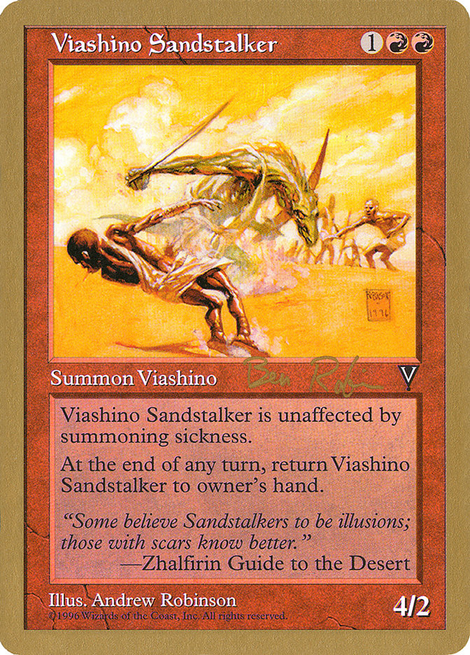 Viashino Sandstalker (Ben Rubin) [World Championship Decks 1998] | Amazing Games TCG