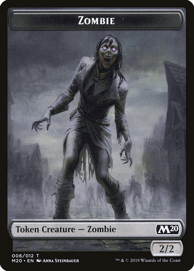 Dragon (002) // Zombie Double-Sided Token [Game Night 2019 Tokens] | Amazing Games TCG