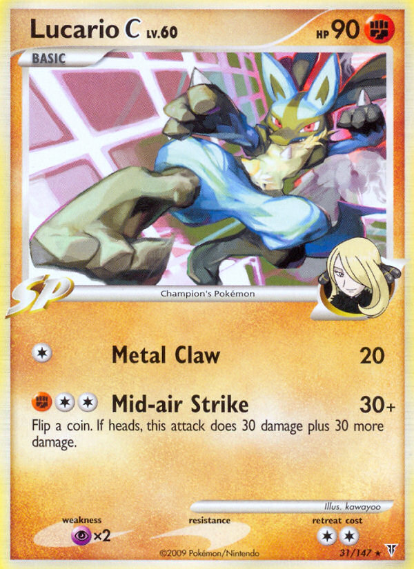 Lucario C (31/147) [Platinum: Supreme Victors] | Amazing Games TCG