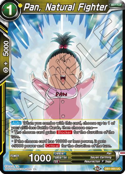 Pan, Natural Fighter (Reprint) (DB1-065) [Battle Evolution Booster] | Amazing Games TCG