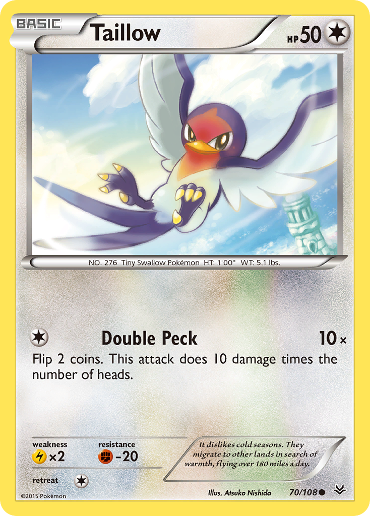 Taillow (70/108) [XY: Roaring Skies] | Amazing Games TCG