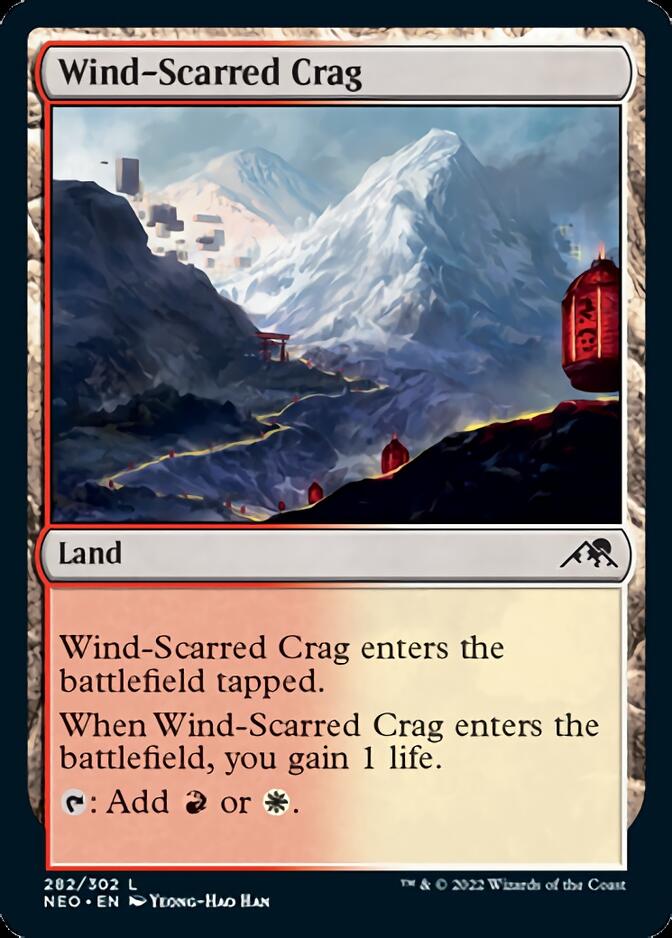 Wind-Scarred Crag [Kamigawa: Neon Dynasty] | Amazing Games TCG