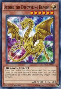 Aether, the Empowering Dragon [Super Starter: Space-Time Showdown] [YS14-EN011] | Amazing Games TCG