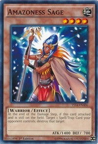 Amazoness Sage [Super Starter: Space-Time Showdown Power-Up Pack] [YS14-ENA06] | Amazing Games TCG