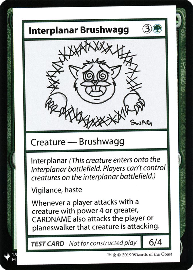 Interplanar Brushwagg [Mystery Booster Playtest Cards] | Amazing Games TCG