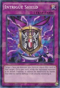 Intrigue Shield (Shatterfoil) [Battle Pack 3: Monster League] [BP03-EN231] | Amazing Games TCG