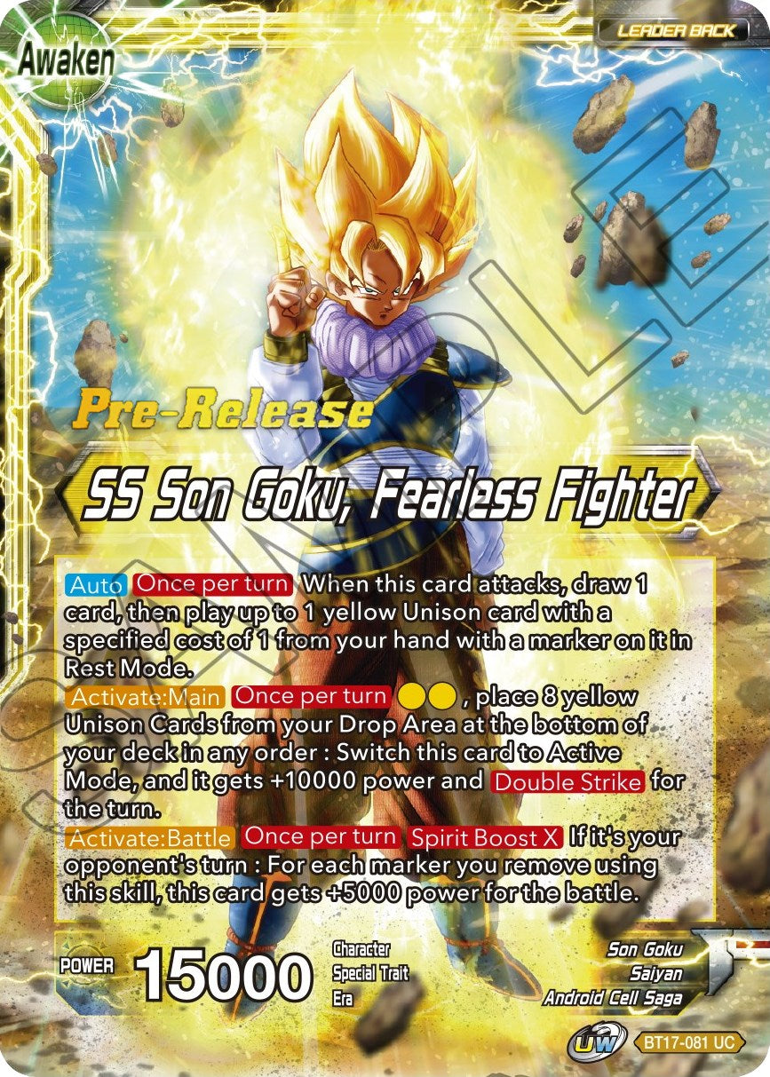 Son Goku // SS Son Goku, Fearless Fighter (BT17-081) [Ultimate Squad Prerelease Promos] | Amazing Games TCG