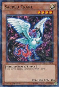 Sacred Crane (Shatterfoil) [Battle Pack 3: Monster League] [BP03-EN010] | Amazing Games TCG