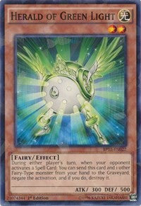 Herald of Green Light (Shatterfoil) [Battle Pack 3: Monster League] [BP03-EN022] | Amazing Games TCG