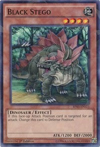 Black Stego (Shatterfoil) [Battle Pack 3: Monster League] [BP03-EN025] | Amazing Games TCG