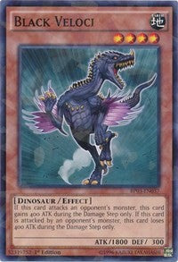 Black Veloci (Shatterfoil) [Battle Pack 3: Monster League] [BP03-EN037] | Amazing Games TCG