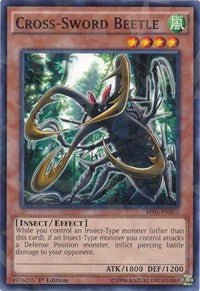 Cross-Sword Beetle (Shatterfoil) [Battle Pack 3: Monster League] [BP03-EN053] | Amazing Games TCG