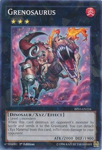 Grenosaurus (Shatterfoil) [Battle Pack 3: Monster League] [BP03-EN116] | Amazing Games TCG