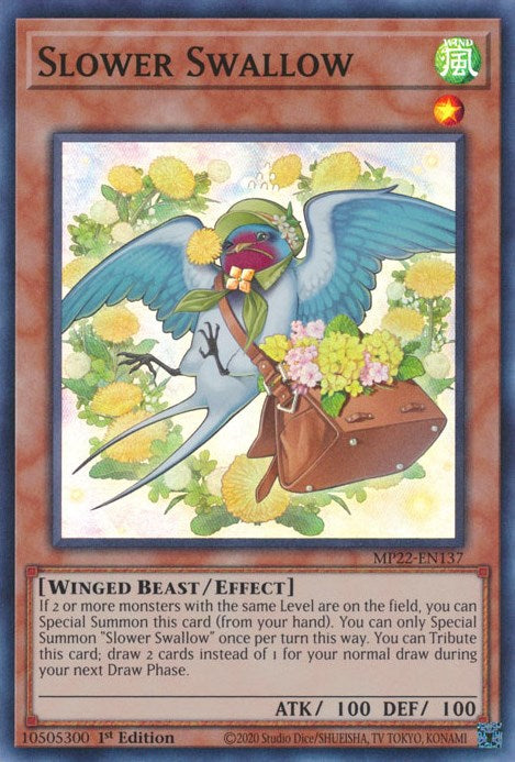 Slower Swallow [MP22-EN137] Super Rare | Amazing Games TCG