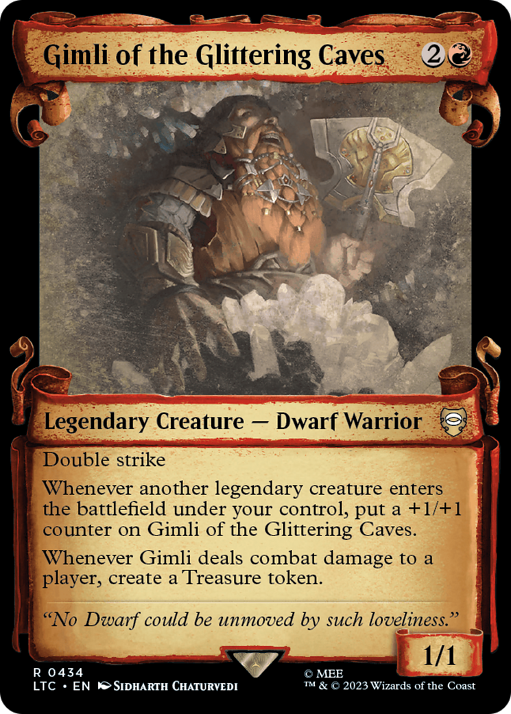 Gimli of the Glittering Caves [The Lord of the Rings: Tales of Middle-Earth Commander Showcase Scrolls] | Amazing Games TCG