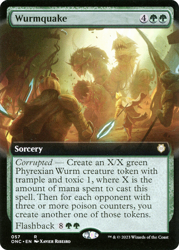Wurmquake (Extended Art) [Phyrexia: All Will Be One Commander] | Amazing Games TCG