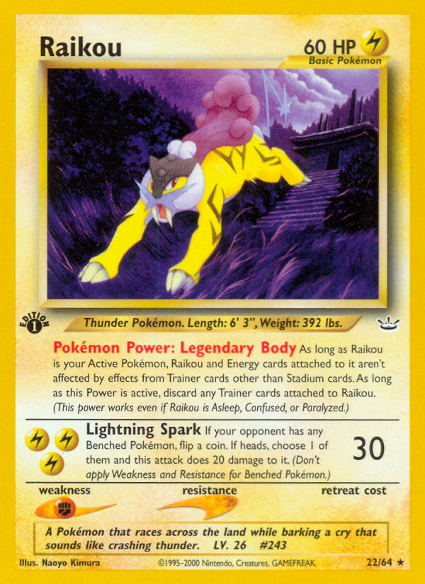 Raikou (22/64) [Neo Revelation 1st Edition] | Amazing Games TCG