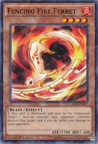 Fencing Fire Ferret (Shatterfoil) [Battle Pack 3: Monster League] [BP03-EN107] | Amazing Games TCG