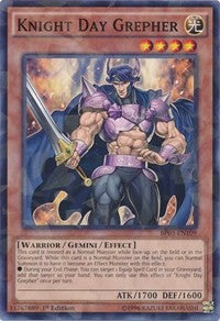 Knight Day Grepher (Shatterfoil) [Battle Pack 3: Monster League] [BP03-EN109] | Amazing Games TCG