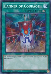 Banner of Courage (Shatterfoil) [Battle Pack 3: Monster League] [BP03-EN147] | Amazing Games TCG