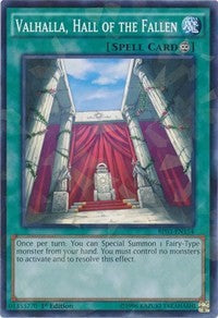 Valhalla, Hall of the Fallen (Shatterfoil) [Battle Pack 3: Monster League] [BP03-EN154] | Amazing Games TCG