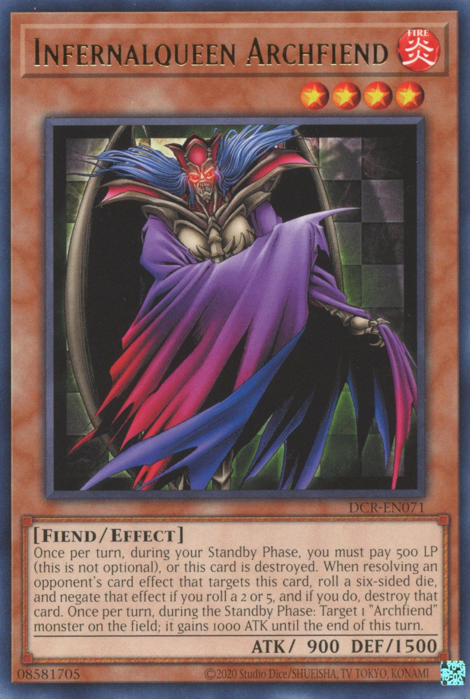 Infernalqueen Archfiend [DCR-EN071] Rare | Amazing Games TCG