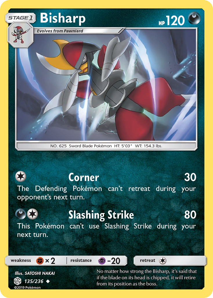 Bisharp (135/236) [Sun & Moon: Cosmic Eclipse] | Amazing Games TCG