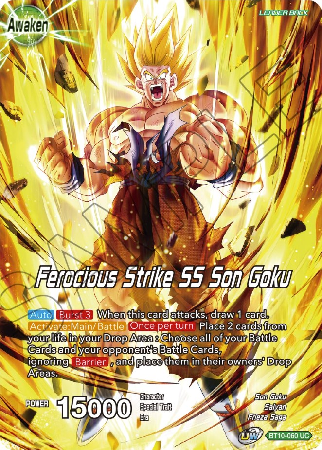 Son Goku // Ferocious Strike SS Son Goku (BT10-060) [Theme Selection: History of Son Goku] | Amazing Games TCG