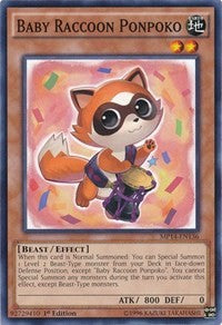 Baby Raccoon Ponpoko [2014 Mega-Tins Mega Pack] [MP14-EN136] | Amazing Games TCG