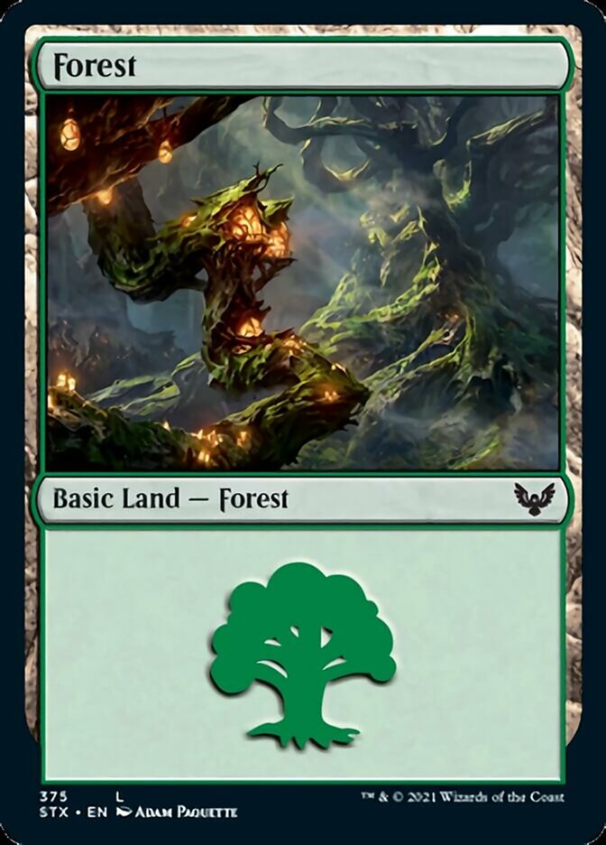 Forest (#375) [Strixhaven: School of Mages] | Amazing Games TCG