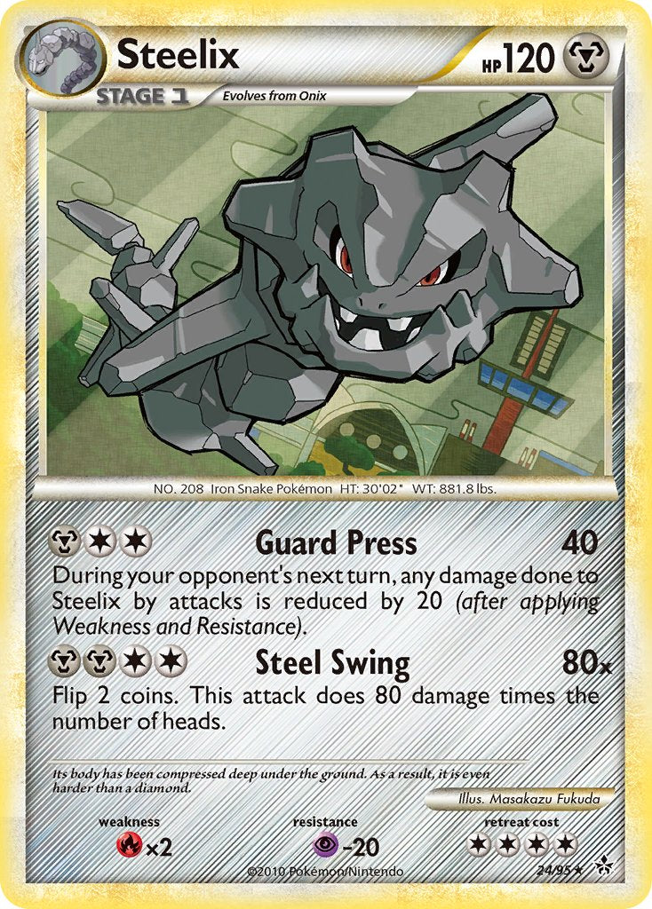Steelix (24/95) (Theme Deck Exclusive) [HeartGold & SoulSilver: Unleashed] | Amazing Games TCG