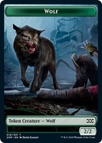 Wolf // Wurm (030) Double-sided Token [Double Masters Tokens] | Amazing Games TCG