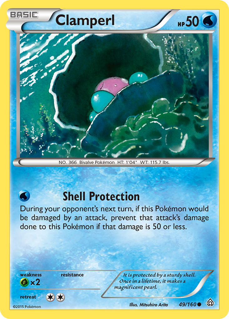Clamperl (49/160) [XY: Primal Clash] | Amazing Games TCG