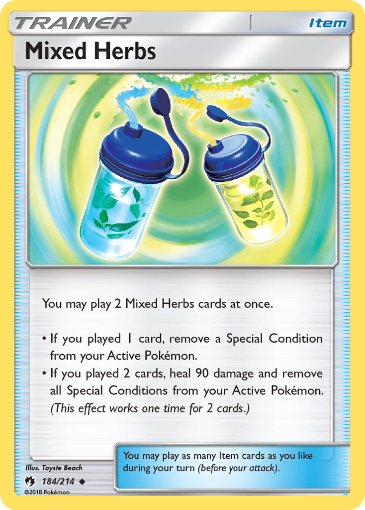 Mixed Herbs (184/214) [Sun & Moon: Lost Thunder] | Amazing Games TCG