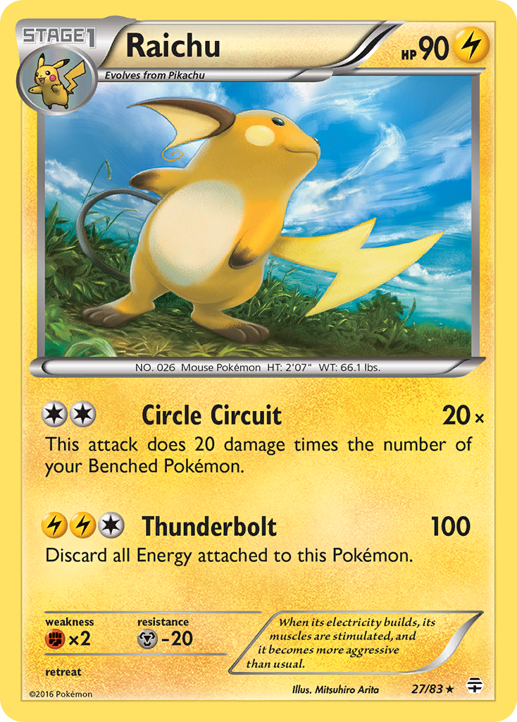 Raichu (27/83) [XY: Generations] | Amazing Games TCG