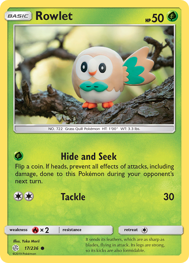 Rowlet (17/236) [Sun & Moon: Cosmic Eclipse] | Amazing Games TCG