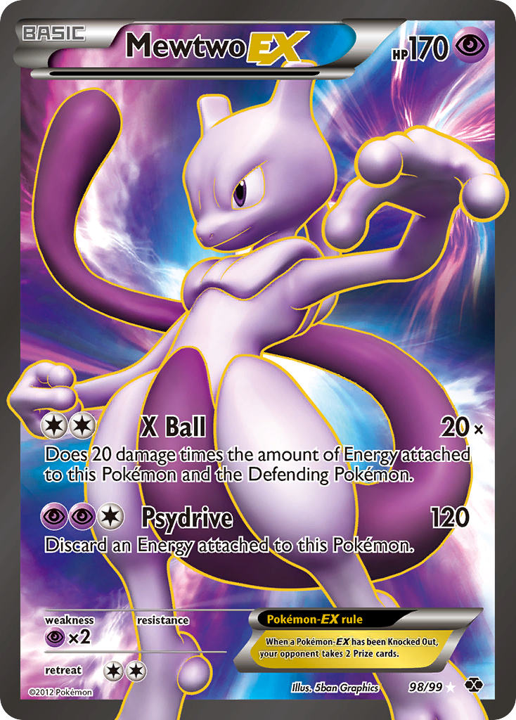 Mewtwo EX (98/99) [Black & White: Next Destinies] | Amazing Games TCG