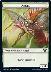 Angel // Elephant Double-sided Token [Kamigawa: Neon Dynasty Commander Tokens] | Amazing Games TCG