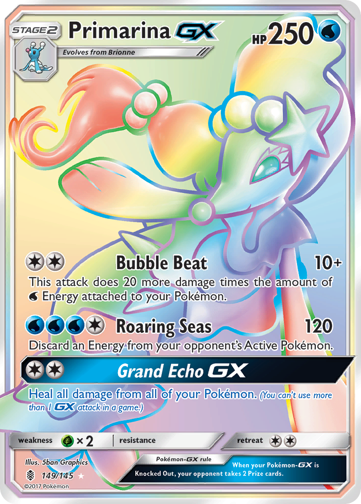 Primarina GX (149/145) [Sun & Moon: Guardians Rising] | Amazing Games TCG