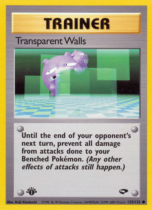 Transparent Walls (125/132) [Gym Challenge 1st Edition] | Amazing Games TCG