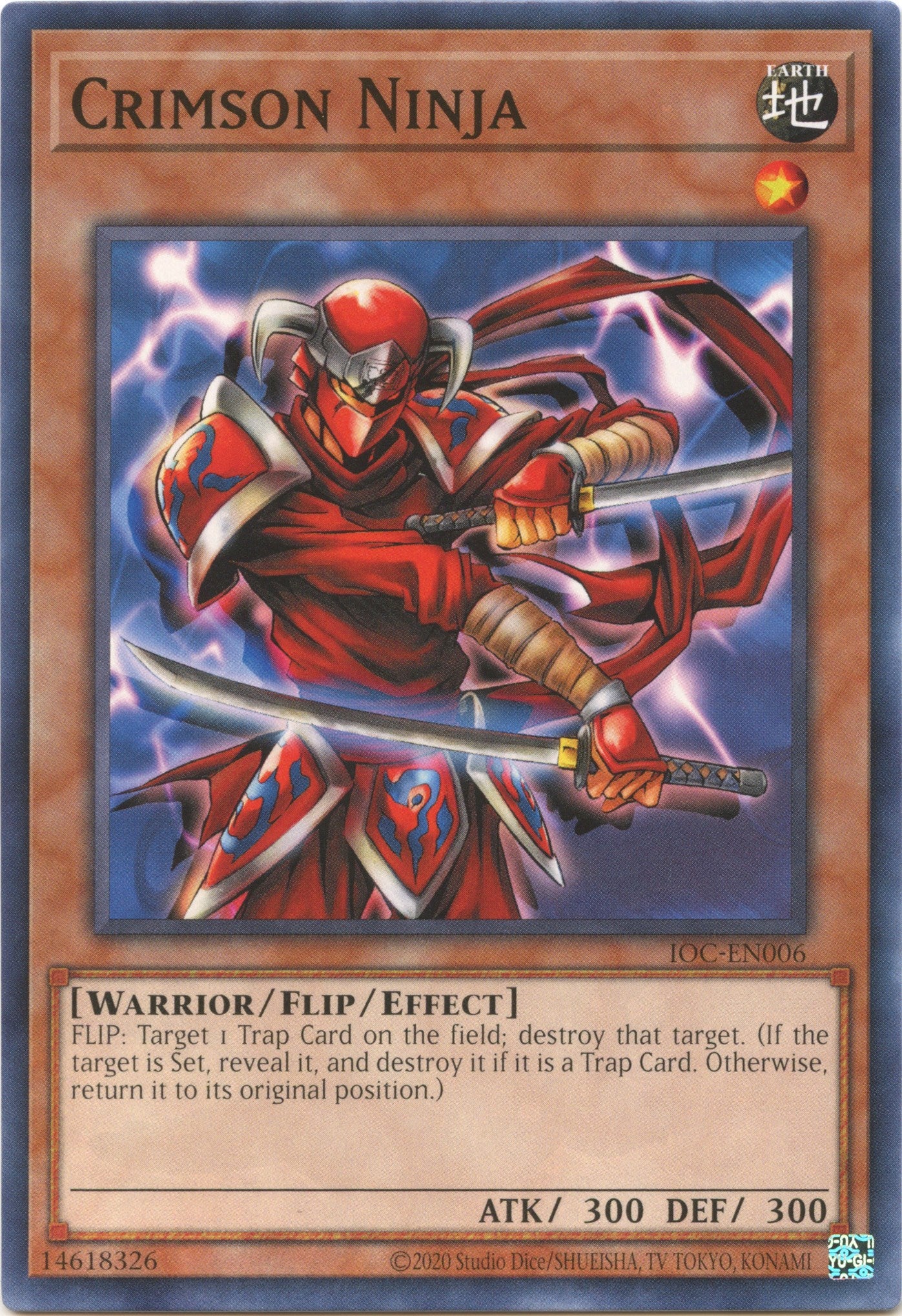 Crimson Ninja (25th Anniversary) [IOC-EN006] Common | Amazing Games TCG