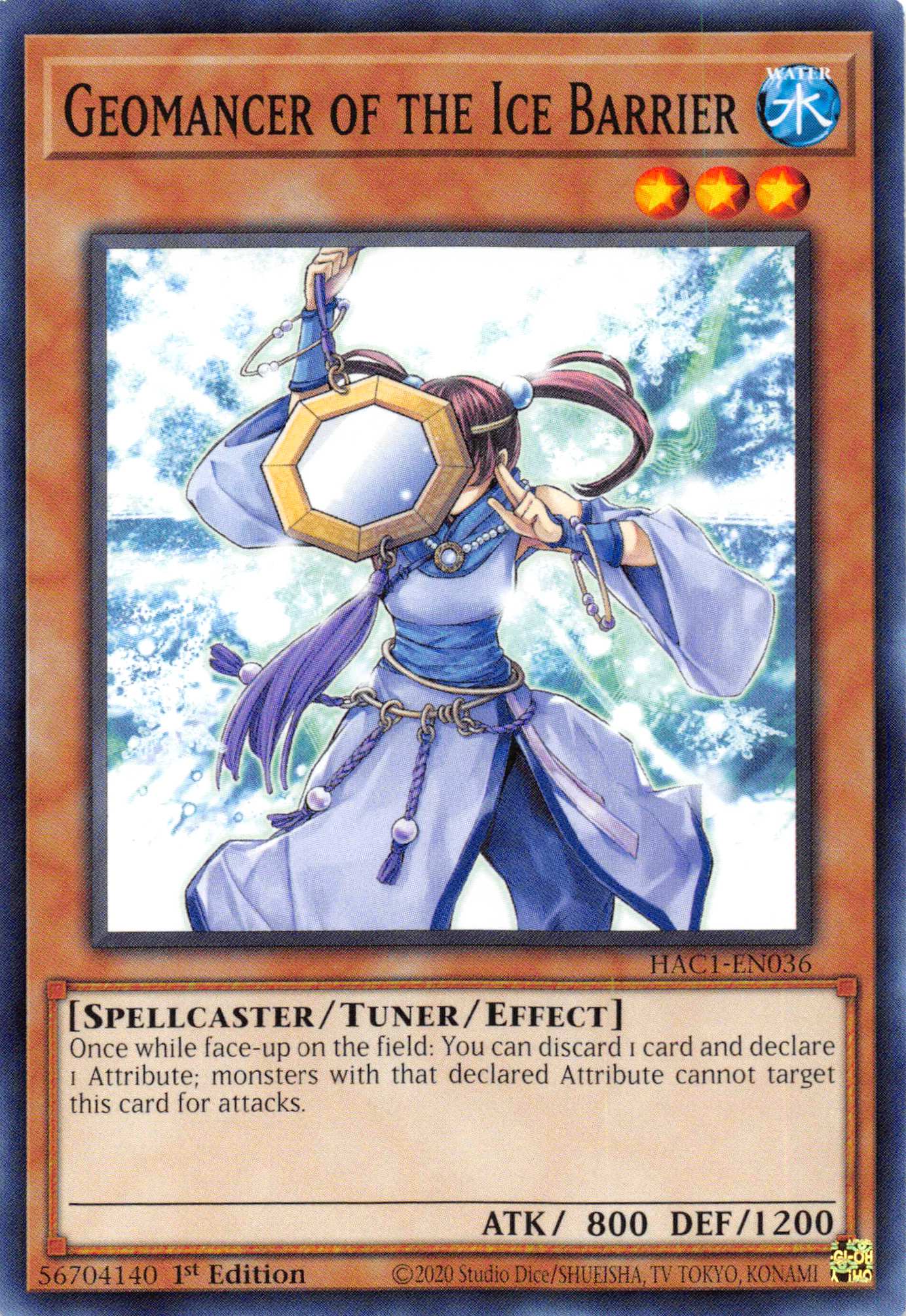 Geomancer of the Ice Barrier [HAC1-EN036] Common | Amazing Games TCG