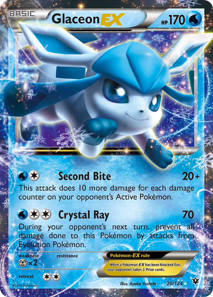 Glaceon EX (20/124) [XY: Fates Collide] | Amazing Games TCG