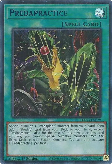 Predapractice (Blue) [LDS3-EN079] Ultra Rare | Amazing Games TCG