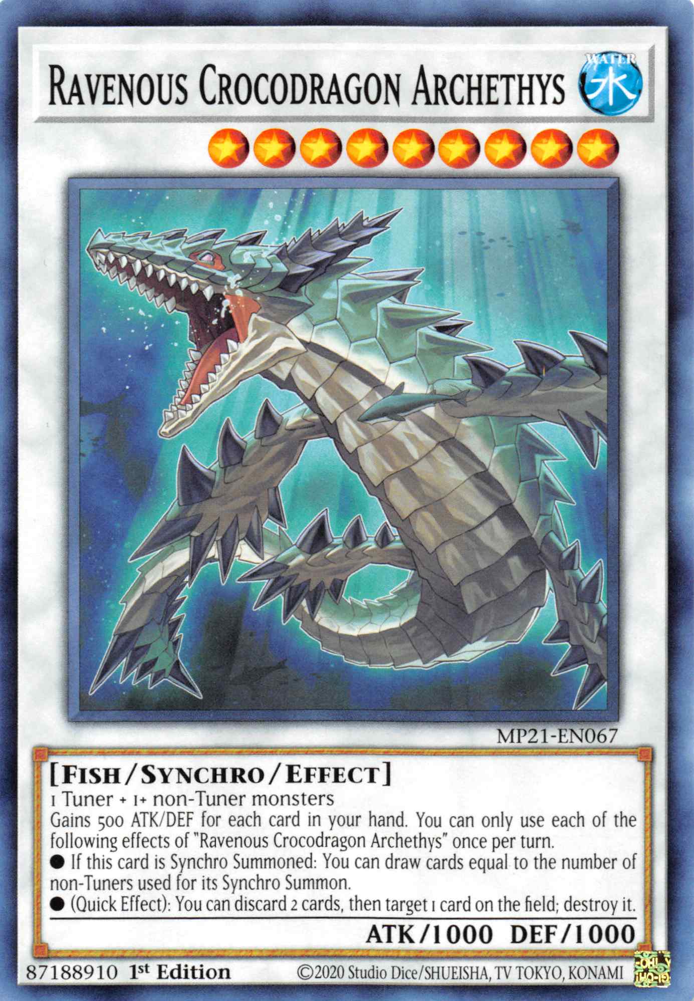 Ravenous Crocodragon Archethys [MP21-EN067] Common | Amazing Games TCG